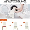 image:imageVEVOR 200 Pcs FlatFront Chair Covers Polyester Spandex Chair Cover Stretch Slipcovers Wedding Holiday Banquet Party Celebration Dining WhiteBeigeb