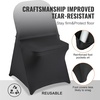image:imageVEVOR 200 Pcs FlatFront Chair Covers Polyester Spandex Chair Cover Stretch Slipcovers Wedding Holiday Banquet Party Celebration Dining WhiteBlack