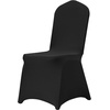 image:imageVEVOR 200 Pcs FlatFront Chair Covers Polyester Spandex Chair Cover Stretch Slipcovers Wedding Holiday Banquet Party Celebration Dining WhiteBlacka