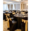 image:imageVEVOR 200 Pcs FlatFront Chair Covers Polyester Spandex Chair Cover Stretch Slipcovers Wedding Holiday Banquet Party Celebration Dining WhiteBlackb