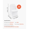 image:imageVEVOR 200 Pcs FlatFront Chair Covers Polyester Spandex Chair Cover Stretch Slipcovers Wedding Holiday Banquet Party Celebration Dining WhiteWhite