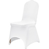 image:imageVEVOR 200 Pcs FlatFront Chair Covers Polyester Spandex Chair Cover Stretch Slipcovers Wedding Holiday Banquet Party Celebration Dining WhiteWhiteb