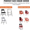 image:imageVEVOR 200 Pcs FlatFront Chair Covers Polyester Spandex Chair Cover Stretch Slipcovers Wedding Holiday Banquet Party Celebration Dining WhiteWhitec
