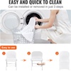 image:imageVEVOR 200 Pcs FlatFront Chair Covers Polyester Spandex Chair Cover Stretch Slipcovers Wedding Holiday Banquet Party Celebration Dining WhiteWhitec