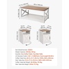 image:imageVEVOR 3 Pieces Farmhouse Coffee Table Sets 40 Inch Industrial Coffee Table with 2 End Tables Easy Assembly Coffee and Side Tables Sets with Charging Station for Office Living Room amp Apartment3 Pieces