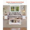 image:imageVEVOR 3 Pieces Farmhouse Coffee Table Sets 40 Inch Industrial Coffee Table with 2 End Tables Easy Assembly Coffee and Side Tables Sets with Charging Station for Office Living Room amp Apartment3 Pieces