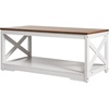 image:imageVEVOR 3 Pieces Farmhouse Coffee Table Sets 40 Inch Industrial Coffee Table with 2 End Tables Easy Assembly Coffee and Side Tables Sets with Charging Station for Office Living Room amp Apartment3 Pieces
