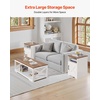 image:imageVEVOR 3 Pieces Farmhouse Coffee Table Sets 40 Inch Industrial Coffee Table with 2 End Tables Easy Assembly Coffee and Side Tables Sets with Charging Station for Office Living Room amp Apartment3 Pieces