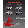 image:imageVEVOR 3 Ton Low Profile Floor Jack HeavyDuty Racing Floor Jack with Dual Pistons Quick Lift Pump Lifting Range 3351969Aluminum