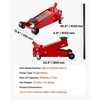 image:imageVEVOR 3 Ton Low Profile Floor Jack for All Terrain Vehicles HeavyDuty Steel Racing Jack with Quick Lift Pump 51220 Lifting Range 30 tonsred