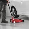 image:imageVEVOR 3 Ton Low Profile Floor Jack for All Terrain Vehicles HeavyDuty Steel Racing Jack with Quick Lift Pump 51220 Lifting Range 30 tonsred