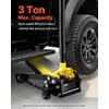image:imageVEVOR 3 Ton Low Profile Floor Jack for All Terrain Vehicles HeavyDuty Steel Racing Jack with Quick Lift Pump 51220 Lifting Range 30 tonsyellow