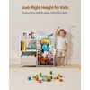 image:imageVEVOR 3Tier Kids Bookshelf Toy Storage Organizer for Toddler Book Shelf for Kids Rooms with Sling Book Rack and Storage Bag Kids Storage Book Shelves for Kids Room Playroom Kindergarten NurseryToy Organizer with Fabric Drawer