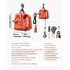 image:imageVEVOR 3in1 Electric Hoist Winch 1100 lbs Capacity 1500W Portable Electric Power Winch 25 ft Lifting Height 164 ftmin with Manual Wired amp Wireless Remote Control for Factory Warehouss GarageOrange