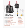 image:imageVEVOR 3in1 Electric Hoist Winch 1100 lbs Capacity 1500W Portable Electric Power Winch 25 ft Lifting Height 164 ftmin with Manual Wired amp Wireless Remote Control for Factory Warehouss GarageBlack