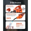 image:imageVEVOR 3in1 Electric Hoist Winch 1100 lbs Capacity 1500W Portable Electric Power Winch 25 ft Lifting Height 164 ftmin with Manual Wired amp Wireless Remote Control for Factory Warehouss GarageOrange