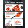 image:imageVEVOR 3in1 Electric Hoist Winch 1100 lbs Capacity 1500W Portable Electric Power Winch 25 ft Lifting Height 164 ftmin with Manual Wired amp Wireless Remote Control for Factory Warehouss GarageOrange