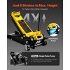 image:imageVEVOR 4 Ton Low Profile HeavyDuty Steel Racing Floor Jack with Dual Pistons Quick Lift Pump Lifting Range 394209825T