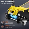 image:imageVEVOR 4 Ton Low Profile HeavyDuty Steel Racing Floor Jack with Dual Pistons Quick Lift Pump Lifting Range 39420984T