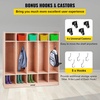 image:imageVEVOR 5Section Classroom Coat Locker 10 Cubbies for Daycare Classroom Cubbies with 4 Casters amp 5 Hooks Daycare Furniture for Home School Nursery Kindergarten