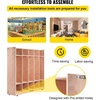 image:imageVEVOR 5Section Classroom Coat Locker 10 Cubbies for Daycare Classroom Cubbies with 4 Casters amp 5 Hooks Daycare Furniture for Home School Nursery Kindergarten