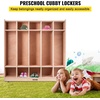 image:imageVEVOR 5Section Classroom Coat Locker 10 Cubbies for Daycare Classroom Cubbies with 4 Casters amp 5 Hooks Daycare Furniture for Home School Nursery Kindergarten