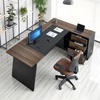 image:imageVEVOR 63 LShaped Executive Desk Large Office Desk with Drawers File Storage Cabinet Detachable 350 LBS Load Capacity Corner Table Easy Assembly Business Furniture Workstation for Home Office787 x 315 x 297 inches
