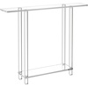 image:imageVEVOR Acrylic Narrow Console Table for Entryway Clear Skinny Entry Side Table 2Tier Modern Transparent Sofa End Table Square Legs for Hallway Foyer Living Room 76 D x 394 W x 315 H