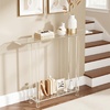 image:imageVEVOR Acrylic Narrow Console Table for Entryway Clear Skinny Entry Side Table 2Tier Modern Transparent Sofa End Table Square Legs for Hallway Foyer Living Room 76 D x 394 W x 315 H