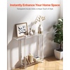 image:imageVEVOR Acrylic Narrow Console Table for Entryway Clear Skinny Entry Side Table 2Tier Modern Transparent Sofa End Table Square Legs for Hallway Foyer Living Room 76 D x 394 W x 315 H