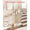image:imageVEVOR Acrylic Narrow Console Table for Entryway Clear Skinny Entry Side Table 2Tier Modern Transparent Sofa End Table Square Legs for Hallway Foyer Living Room 76 D x 394 W x 315 H
