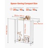 image:imageVEVOR Acrylic Narrow Console Table for Entryway Clear Skinny Entry Side Table 2Tier Modern Transparent Sofa End Table Square Legs for Hallway Foyer Living Room 76 D x 394 W x 315 H