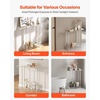 image:imageVEVOR Acrylic Narrow Console Table for Entryway Clear Skinny Entry Side Table 2Tier Modern Transparent Sofa End Table Square Legs for Hallway Foyer Living Room 76 D x 394 W x 315 H