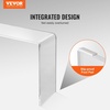 image:imageVEVOR Acrylic Side Table Set of 2 Clear End Table 18mm Thicker 18 H Modern Nightstand Used in Living Room amp Bedroom Bathroom Home Decor for Drink Coffee Snack OnePiece No Assembly RequiredConsole Table