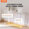 image:imageVEVOR Acrylic Side Table Set of 2 Clear End Table 18mm Thicker 18 H Modern Nightstand Used in Living Room amp Bedroom Bathroom Home Decor for Drink Coffee Snack OnePiece No Assembly RequiredConsole Table