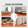 image:imageVEVOR Acrylic Side Table Set of 2 Clear End Table 18mm Thicker 18 H Modern Nightstand Used in Living Room amp Bedroom Bathroom Home Decor for Drink Coffee Snack OnePiece No Assembly RequiredConsole Table