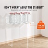 image:imageVEVOR Acrylic Side Table Set of 2 Clear End Table 18mm Thicker 18 H Modern Nightstand Used in Living Room amp Bedroom Bathroom Home Decor for Drink Coffee Snack OnePiece No Assembly RequiredConsole Table