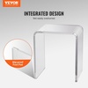 image:imageVEVOR Acrylic Side Table Set of 2 Clear End Table 18mm Thicker 18 H Modern Nightstand Used in Living Room amp Bedroom Bathroom Home Decor for Drink Coffee Snack OnePiece No Assembly RequiredSide Table Set 2
