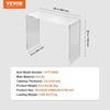 image:imageVEVOR Acrylic Side Table Set of 2 Clear End Table 18mm Thicker 18 H Modern Nightstand Used in Living Room amp Bedroom Bathroom Home Decor for Drink Coffee Snack OnePiece No Assembly RequiredConsole Table