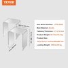 image:imageVEVOR Acrylic Side Table Set of 2 Clear End Table 18mm Thicker 18 H Modern Nightstand Used in Living Room amp Bedroom Bathroom Home Decor for Drink Coffee Snack OnePiece No Assembly RequiredSide Table Set 2