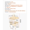 image:imageVEVOR Baby Changing Table Foldable Diaper Change Station with 2 Fabric Drawers Side Basket and Hanging Rod Adjustable Height Changing Table with Lockable Wheels and 2 Star Toys Light GrayBeige