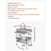 image:imageVEVOR Baby Changing Table Foldable Diaper Change Station with 2 Fabric Drawers Side Basket and Hanging Rod Adjustable Height Changing Table with Lockable Wheels and 2 Star Toys Light Graylight gray