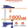 image:imageVEVOR Bar Clamps for Woodworking 2Pack 6 inch and 2Pack 12 inch Lockable FClamp with 600 lbs Load Limit 212 inch Depth Cast Iron and Carbon Steel Wood Clamps for Woodworking Metal WorkingMediumDuty