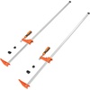 image:imageVEVOR Bar Clamps for Woodworking 2Pack 6 inch and 2Pack 12 inch Lockable FClamp with 600 lbs Load Limit 212 inch Depth Cast Iron and Carbon Steel Wood Clamps for Woodworking Metal WorkingMediumDuty
