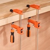 image:imageVEVOR Bar Clamps for Woodworking 2Pack 6 inch and 2Pack 12 inch Lockable FClamp with 600 lbs Load Limit 212 inch Depth Cast Iron and Carbon Steel Wood Clamps for Woodworking Metal WorkingMediumDuty