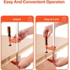 image:imageVEVOR Bar Clamps for Woodworking 2Pack 6 inch and 2Pack 12 inch Lockable FClamp with 600 lbs Load Limit 212 inch Depth Cast Iron and Carbon Steel Wood Clamps for Woodworking Metal WorkingMediumDuty