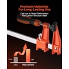 image:imageVEVOR Bar Clamps for Woodworking 2Pack 6 inch and 2Pack 12 inch Lockable FClamp with 600 lbs Load Limit 212 inch Depth Cast Iron and Carbon Steel Wood Clamps for Woodworking Metal WorkingMediumDuty