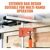image:imageVEVOR Bar Clamps for Woodworking 2Pack 6 inch and 2Pack 12 inch Lockable FClamp with 600 lbs Load Limit 212 inch Depth Cast Iron and Carbon Steel Wood Clamps for Woodworking Metal WorkingHeavyDuty