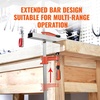 image:imageVEVOR Bar Clamps for Woodworking 2Pack 6 inch and 2Pack 12 inch Lockable FClamp with 600 lbs Load Limit 212 inch Depth Cast Iron and Carbon Steel Wood Clamps for Woodworking Metal WorkingMediumDuty