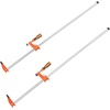 image:imageVEVOR Bar Clamps for Woodworking 2Pack 6 inch and 2Pack 12 inch Lockable FClamp with 600 lbs Load Limit 212 inch Depth Cast Iron and Carbon Steel Wood Clamps for Woodworking Metal WorkingMediumDuty